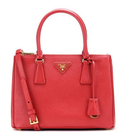 Opening Ceremony Galleria Saffiano Small Leather Shoulder Bag