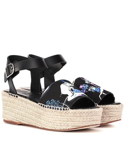 Loewe X Paula's Ibiza Printed Sandals