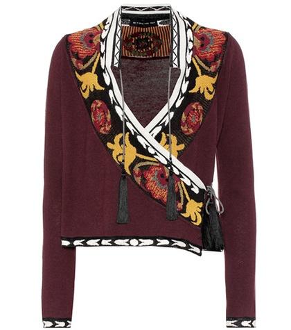 Etro Wool-blend Wrap Cardigan