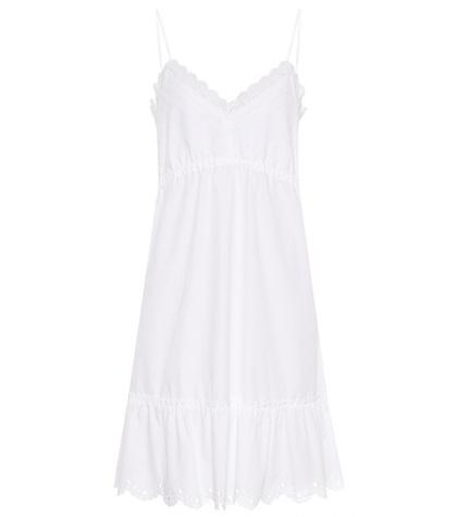 Msgm Cotton Eyelet Slip Dress