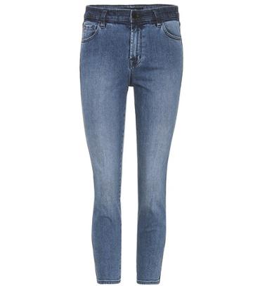 Alexander Mcqueen High Rise Crop Ruby Jeans