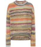 Acne Studios Striped Mohair-blend Sweater