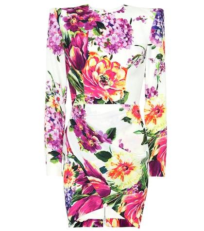 Alex Perry Anais Floral Crêpe Minidress