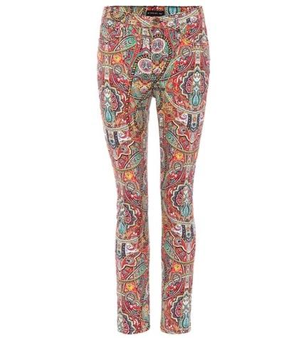 Etro Paisley-print Cotton Trousers