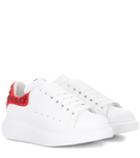 Alexander Mcqueen Embellished Leather Sneakers