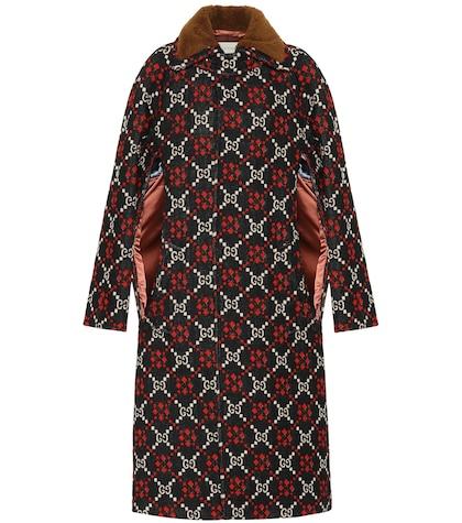 Loewe Gg Diamond Wool Cape Coat