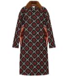 Loewe Gg Diamond Wool Cape Coat