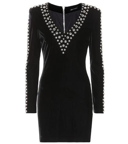 Vetements Studded Velvet Dress