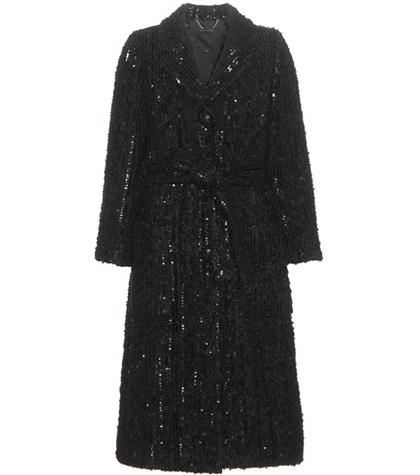 Miu Miu Embellished Knitted Coat