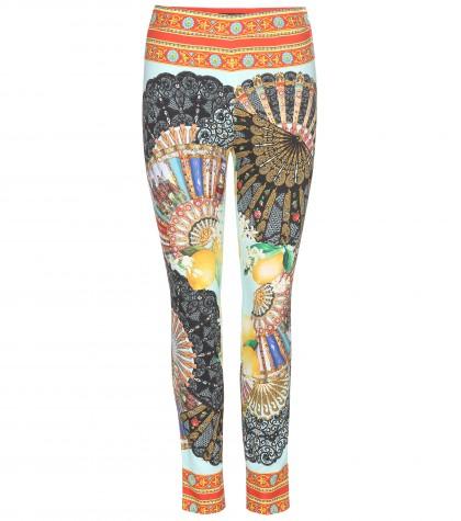 Dolce & Gabbana Printed Silk Trousers