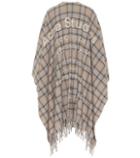 Brunello Cucinelli Cassiar Checked Wool Cape