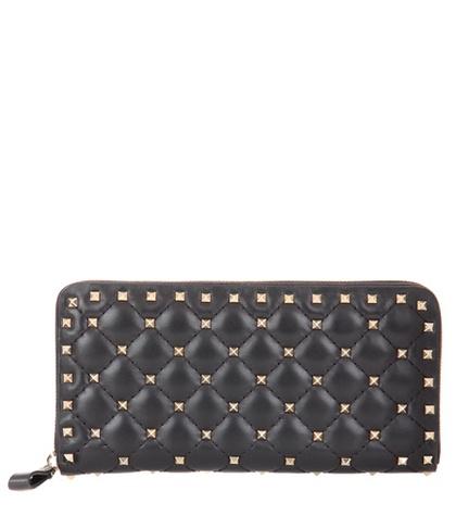 Bower Swimwear Valentino Garavani Rockstud Spike Leather Wallet
