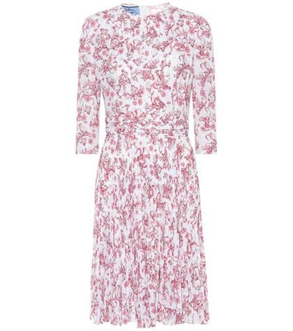 Prada Floral-printed Crêpe Dress