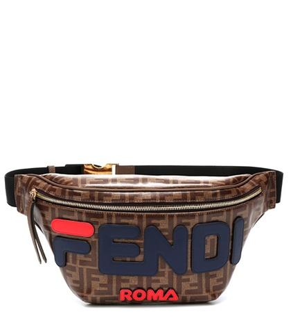 Fendi Leather-trimmed Belt Bag