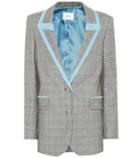 Racil Okiya Checked Wool Blazer