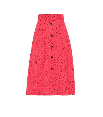 Rebecca Vallance Holliday Linen-blend Midi Skirt