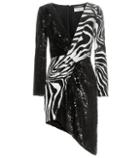 Saint Laurent Embellished Wool Minidress