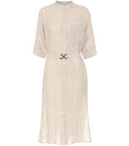 Max Mara Halle Linen Canvas Shirt Dress