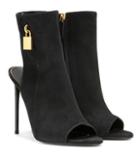 Tom Ford Embellished Suede Ankle Boots