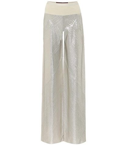 Rick Owens Lamé Knitted Trousers