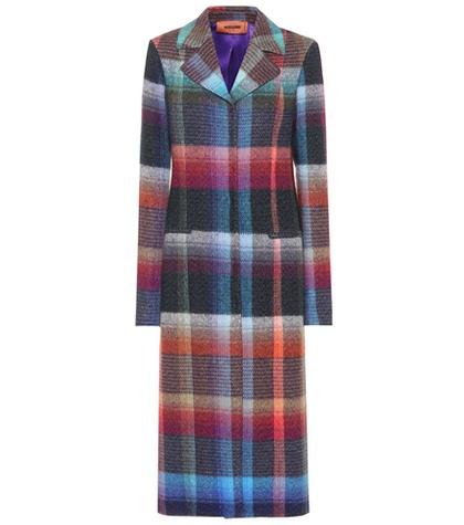 Alexachung Plaid Mohair-blend Coat