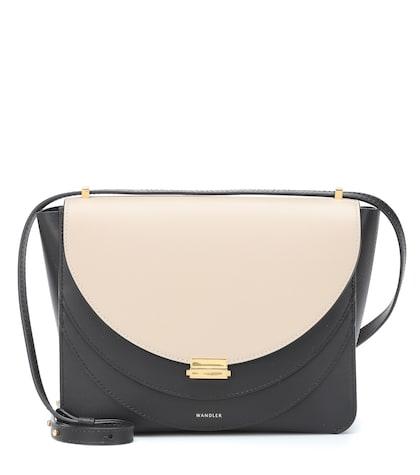 Poupette St Barth Luna Leather Shoulder Bag