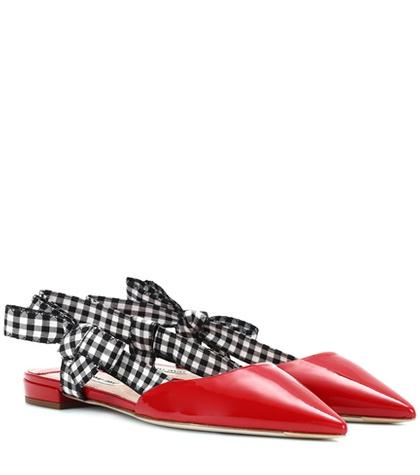 Miu Miu Patent Leather Slippers