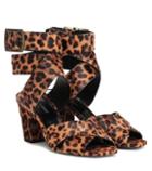 Saint Laurent Oak 75 Calf Hair Sandals