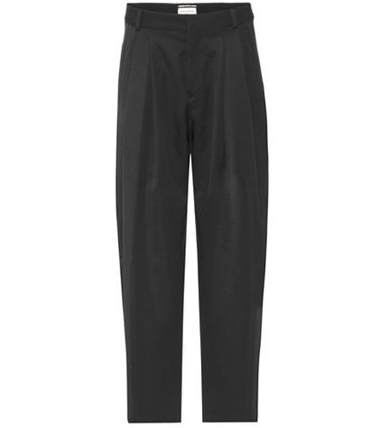 Saint Laurent Wool High-waisted Trousers