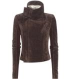 Rick Owens Classic Biker Cotton And Linen-blend Jacket