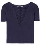 T By Alexander Wang Cotton And Cashmere Top
