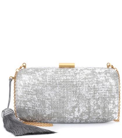 Converse Charlotte Metallic Straw Clutch