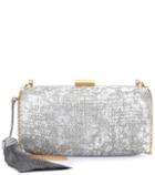 Converse Charlotte Metallic Straw Clutch