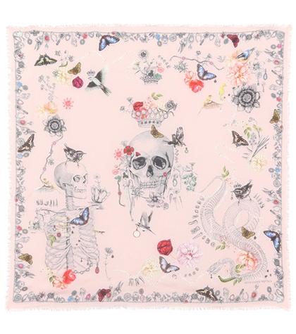 Alexander Mcqueen Wool-blend Printed Scarf