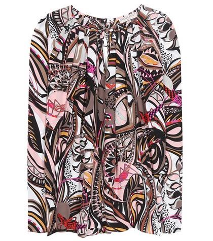 Emilio Pucci Printed Silk Blouse