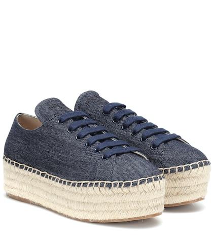 Acne Studios Denim Espadrille Sneakers