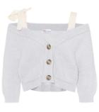 Redvalentino Off-the-shoulder Wool Cardigan