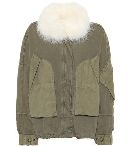 Tod's Fur-trimmed Cotton Jacket