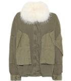 Tod's Fur-trimmed Cotton Jacket