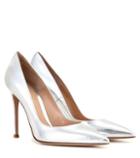 Gianvito Rossi Elipsis Metallic Leather Pumps