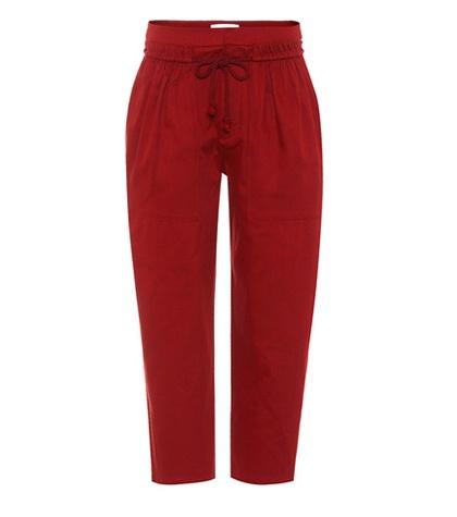 Zimmermann Cotton Twill Cropped Trousers
