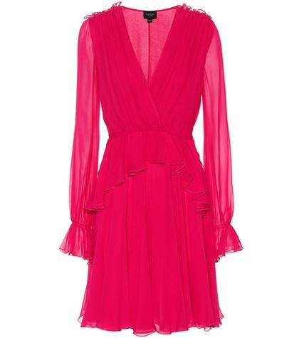 Giambattista Valli Ruffled Silk Dress