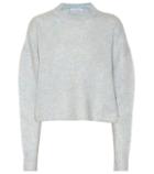 Ryan Roche Cashmere And Silk Cropped Sweater