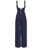 Rosie Assoulin Pleated Cotton-blend Jumpsuit