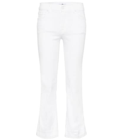 7 For All Mankind Cropped Boot Unrolled Mid-rise Jeans