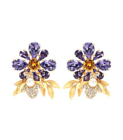 Dolce & Gabbana Crystal Embellished Clip-on Earrings