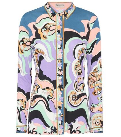 Emilio Pucci Printed Silk-blend Shirt