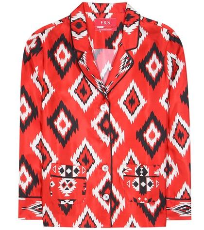 Eytys Printed Silk Blouse