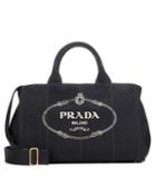 Prada Jardinera Large Canvas Shopper Bag