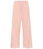 Mm6 Maison Margiela Cropped Cotton-blend Pants